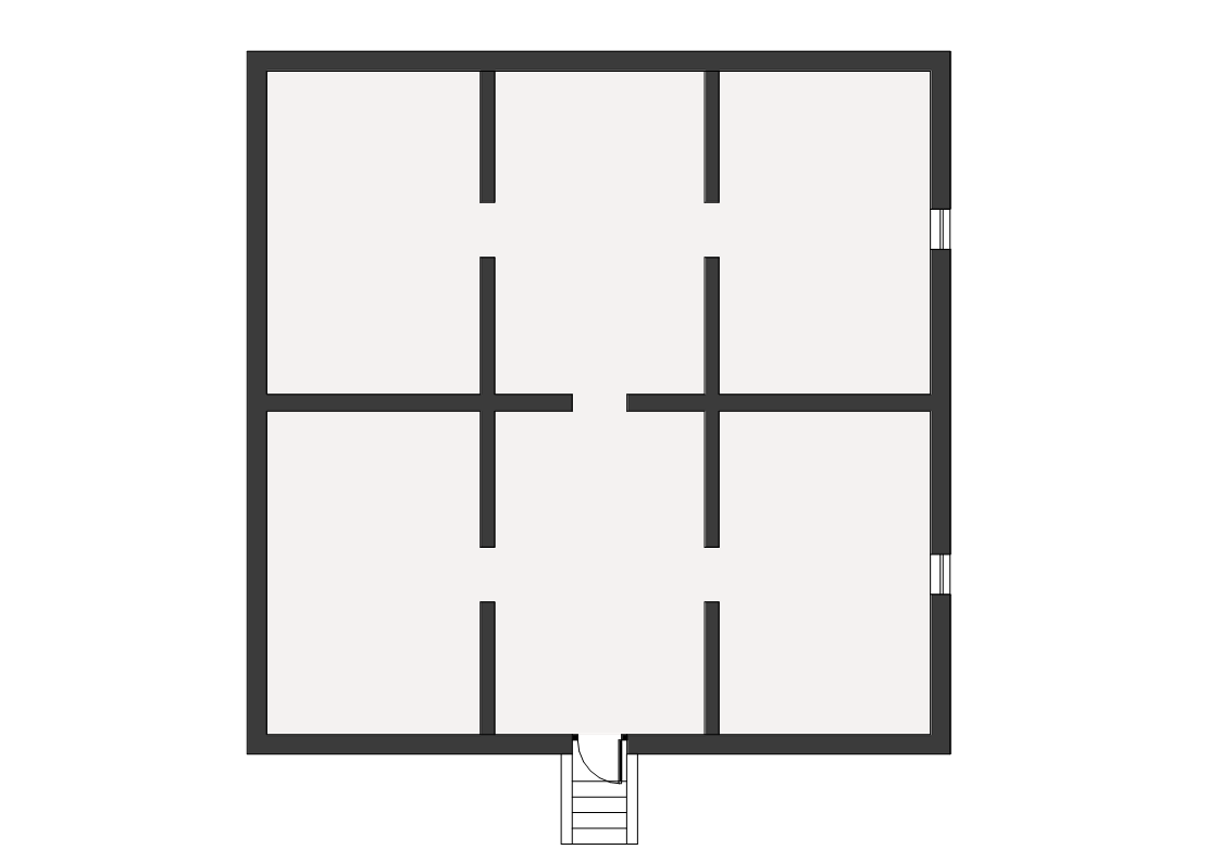 Plan of the cellar